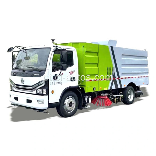 Caminhão de varredura para lavar rua pode ser usado como uma varredura para a operação de varredura de estrada e sucção de poeira e também pode ser usado